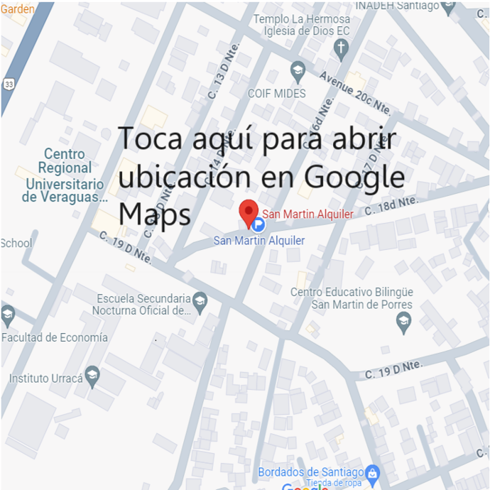 Ubicacion de San martin Alquiler Veraguas Santiago